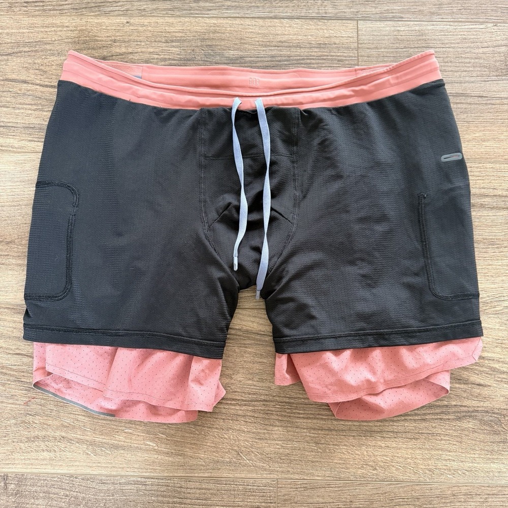 Lululemon Men's Fast And Free Lined Shorts, Blush, 6", Size XXLarge - LM7AU8S - Picture 3 of 5